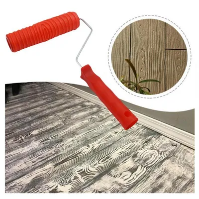 Embossed Plastic Wood Pattern Paint Roller Embossed Plastic Wood Pattern Paint Roller