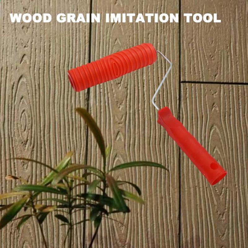 Embossed Plastic Wood Pattern Paint Roller Embossed Plastic Wood Pattern Paint Roller