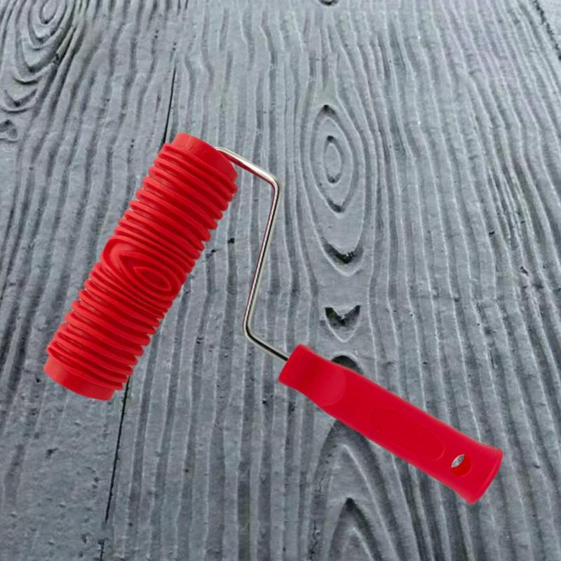 Embossed Plastic Wood Pattern Paint Roller Embossed Plastic Wood Pattern Paint Roller
