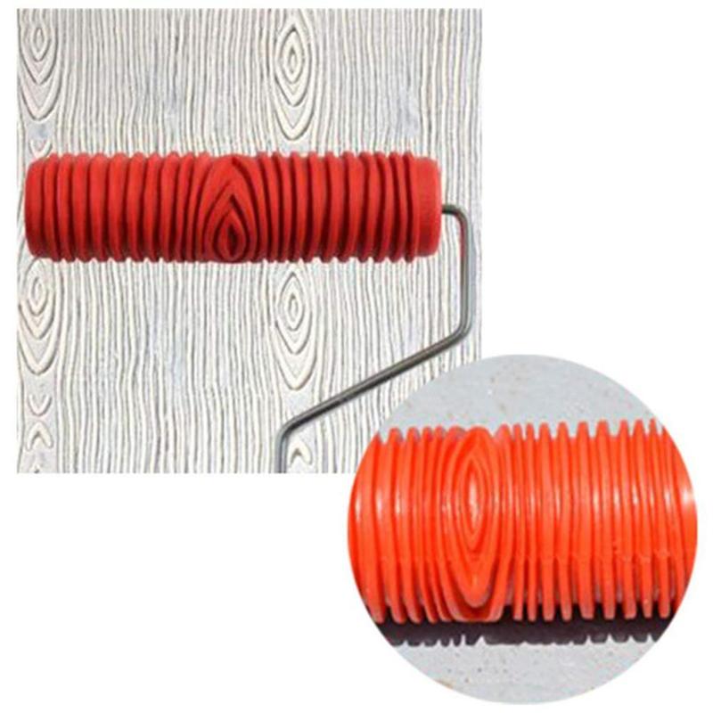 Embossed Plastic Wood Pattern Paint Roller Embossed Plastic Wood Pattern Paint Roller