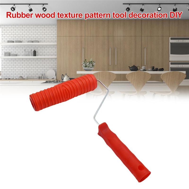 Embossed Plastic Wood Pattern Paint Roller Embossed Plastic Wood Pattern Paint Roller
