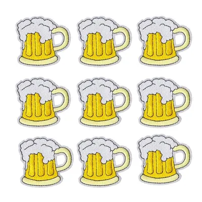 Embroidered Beer Iron On Patches (10pc) Embroidered Beer Iron On Patches (10pc)