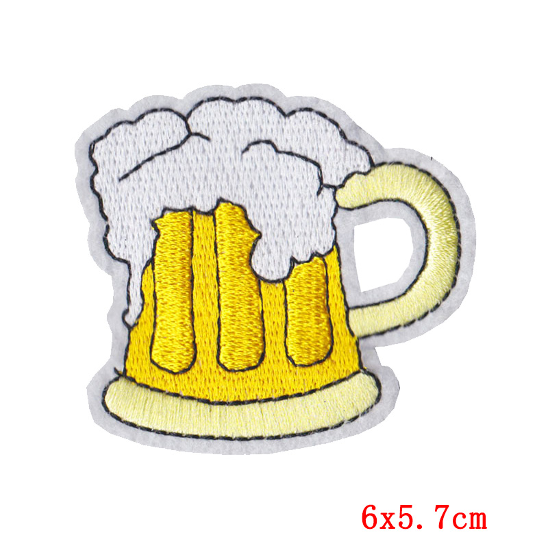 Embroidered Beer Iron On Patches (10pc) Embroidered Beer Iron On Patches (10pc)