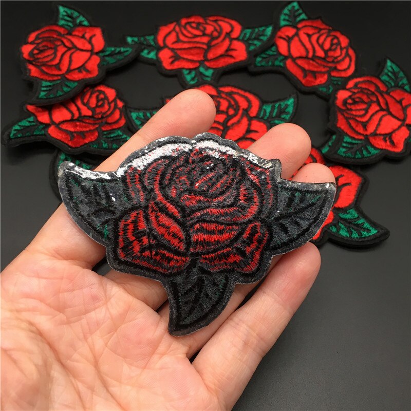Embroidered Rose Iron on Patch Embroidered Rose Iron on Patch