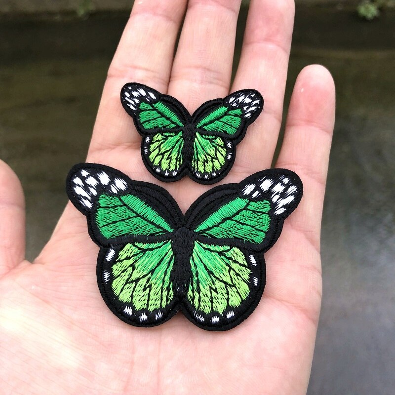 Embroidery Butterfly Iron On Patches (2 pcs)