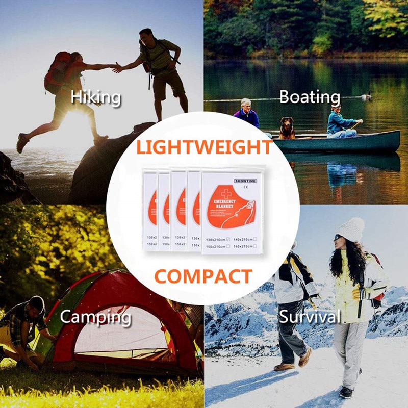 Emergency Camping Thermal Blankets (3 Pcs) Emergency Camping Thermal Blankets (3 Pcs)