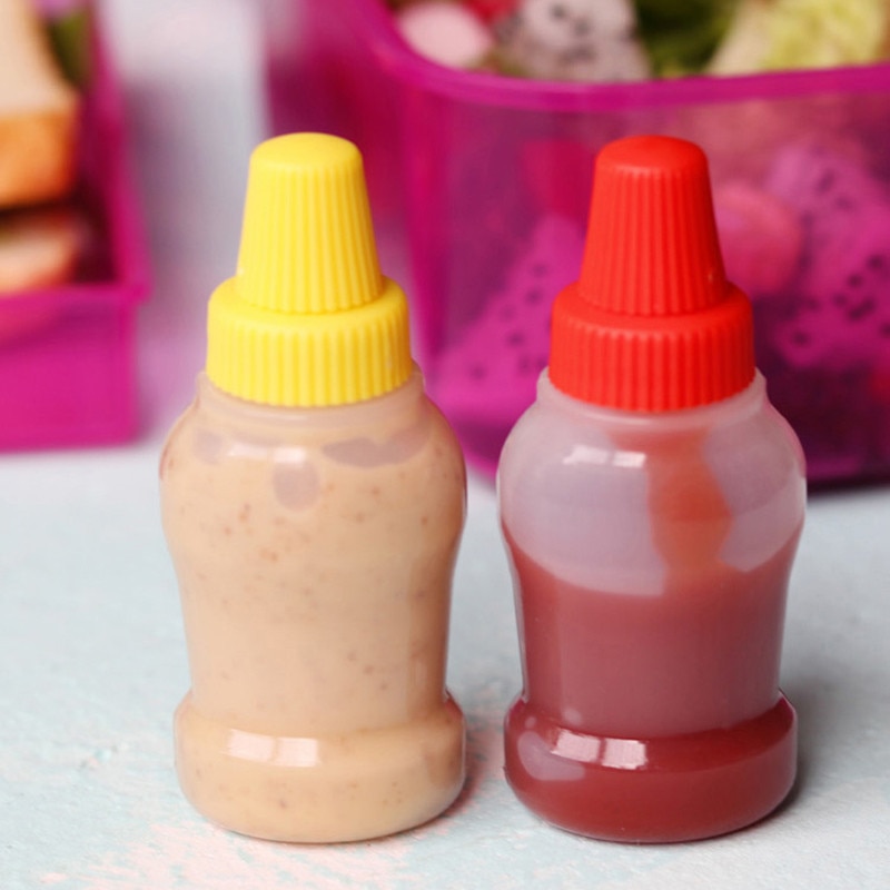 Empty Mini Ketchup Bottles (2 Pcs)