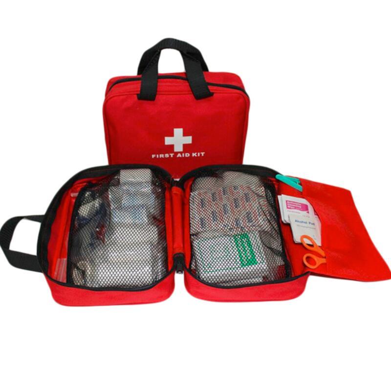 Empty Red First Aid Bag
