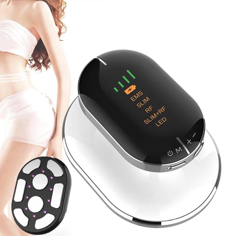 EMS and RF Radio Frequency Body Slimming Machine Fat Burner Slim Shaping Device LED Light Therapy Lose Weight Cellulite