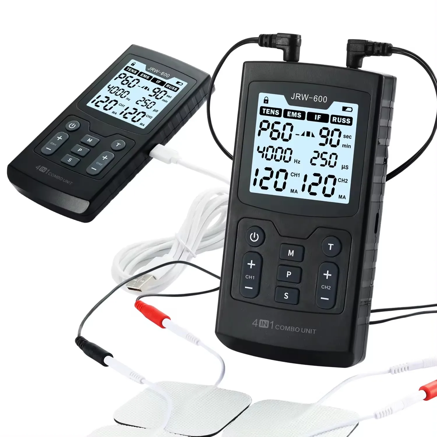 EMS Electric Muscle Stimulator Interferential High-Frequency Medical Physiotherapy Therapy Massager Device IFT RUSS