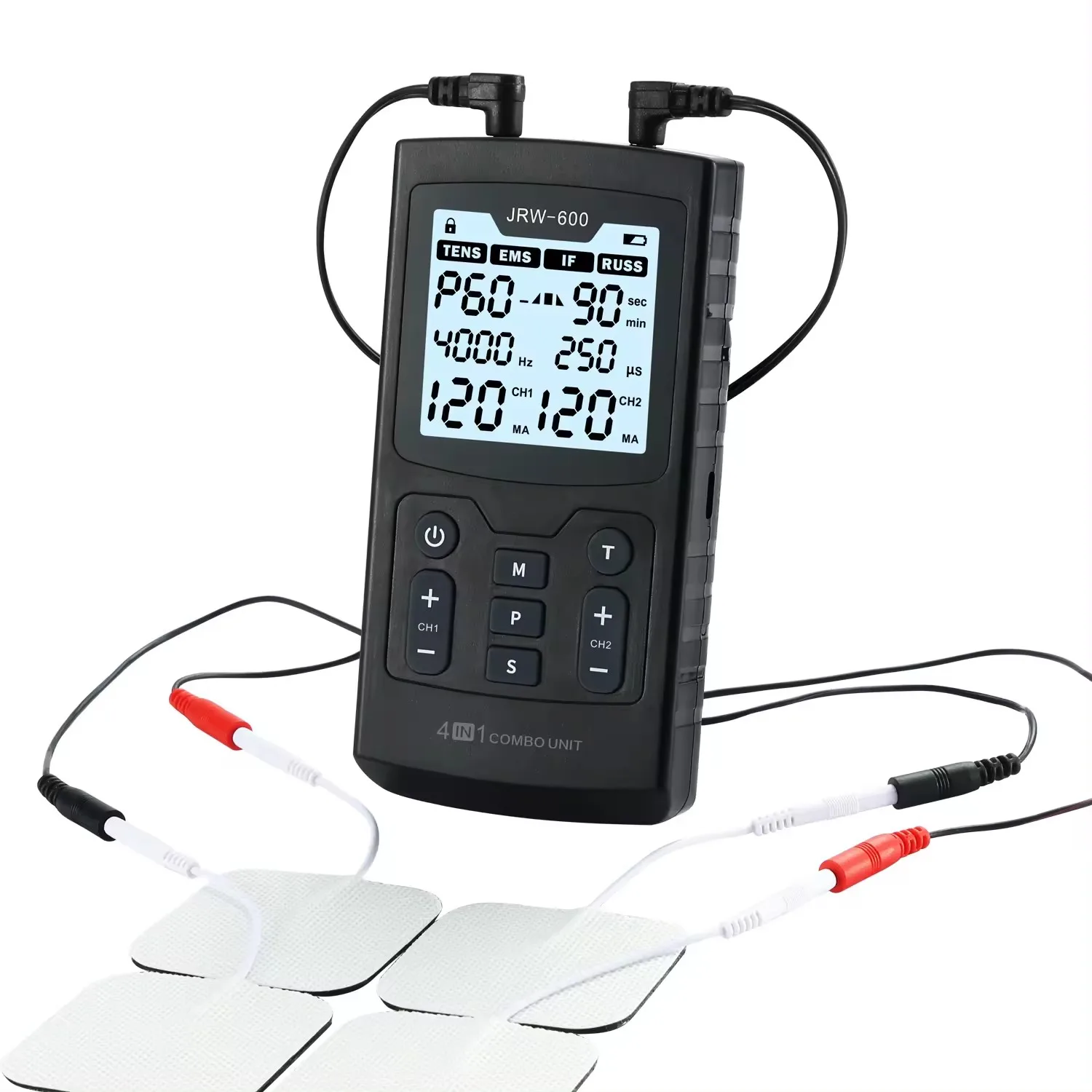 EMS Electric Muscle Stimulator Interferential High-Frequency Medical Physiotherapy Therapy Massager Device IFT RUSS