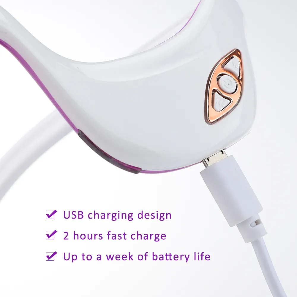EMS Micro Current Pulse Eye Massager Heating Therapy Eye Beauty Device Relieves Eye Fatigue Fades Dark Circle Anti
