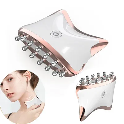 EMS Microcurrent Guasha LED Light Face Neck Body Lifting Anti-Wrinkle Beauty Head Relaxation Massager Skin Rejuvenation EMS Microcurrent Guasha LED Light Face Neck Body Lifting Anti-Wrinkle Beauty Head Relaxation Massager Skin Rejuvenation