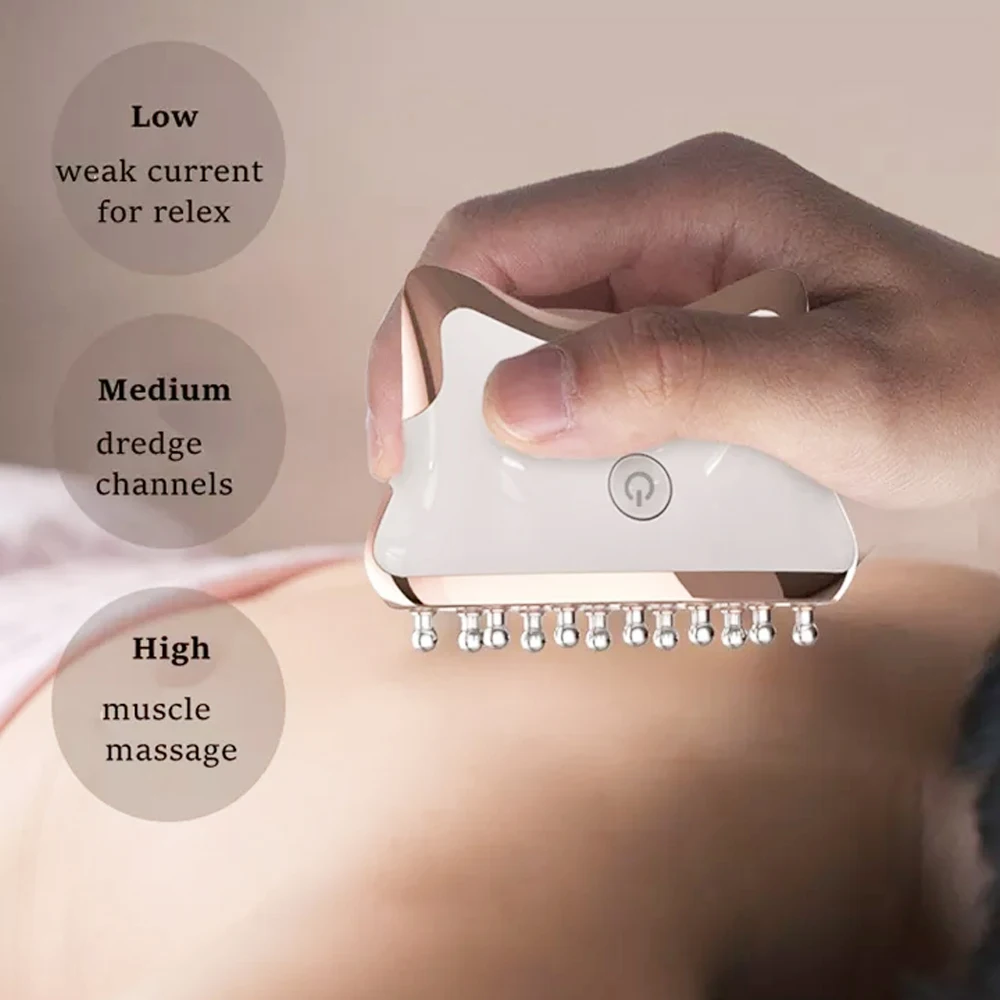 EMS Microcurrent Guasha LED Light Face Neck Body Lifting Anti-Wrinkle Beauty Head Relaxation Massager Skin Rejuvenation EMS Microcurrent Guasha LED Light Face Neck Body Lifting Anti-Wrinkle Beauty Head Relaxation Massager Skin Rejuvenation