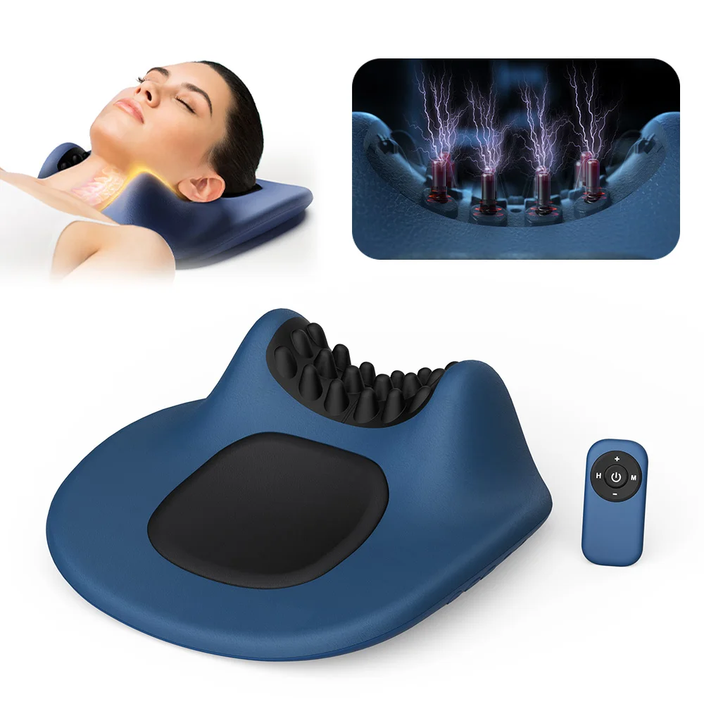 EMS Pulse Neck Pillow Massager Electirc Cervical Stretcher Heating Vibration Muscle Relax Cervical Chiropractic EMS Pulse Neck Pillow Massager Electirc Cervical Stretcher Heating Vibration Muscle Relax Cervical Chiropractic