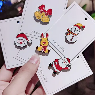 Enamel Christmas Brooch Pin