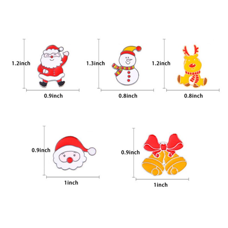Enamel Christmas Brooch Pin