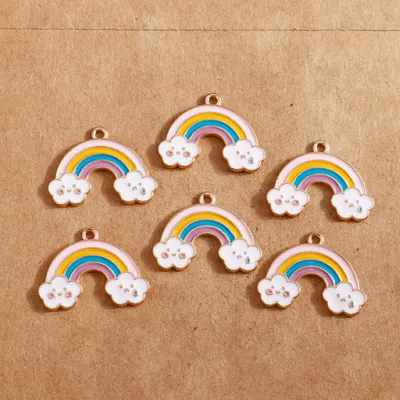 Enamel Cloud Pendant (10 pcs) Enamel Cloud Pendant (10 pcs)