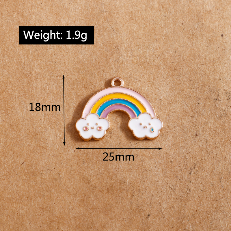 Enamel Cloud Pendant (10 pcs) Enamel Cloud Pendant (10 pcs)