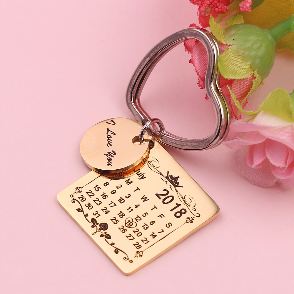 Engraved Keychains Calendar Design Engraved Keychains Calendar Design