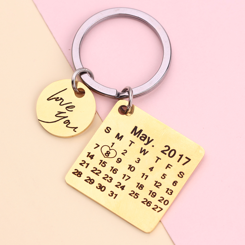 Engraved Keychains Calendar Design Engraved Keychains Calendar Design