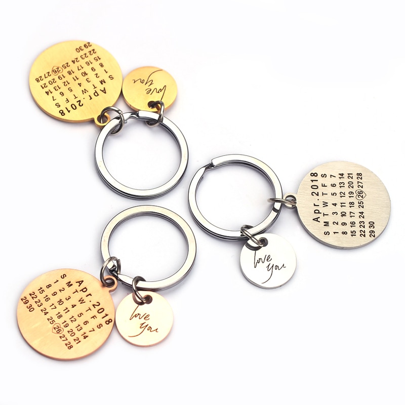Engraved Keychains Calendar Design Engraved Keychains Calendar Design