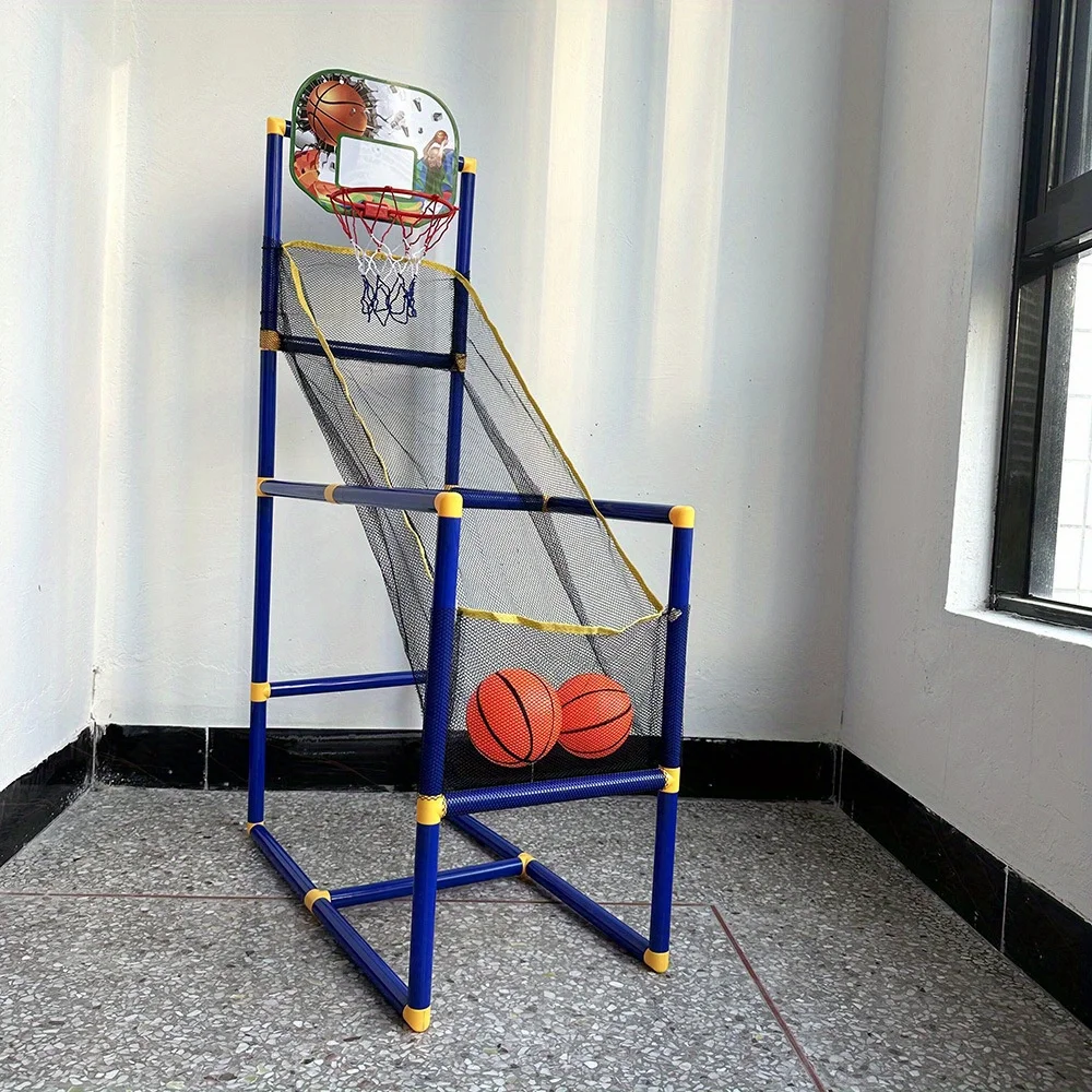 Enjoyable Arcade Basketball Game Set – Indoor/Outdoor Dual Play, Easy Setup with Pump & Balls, Ideal Holiday & Birthday