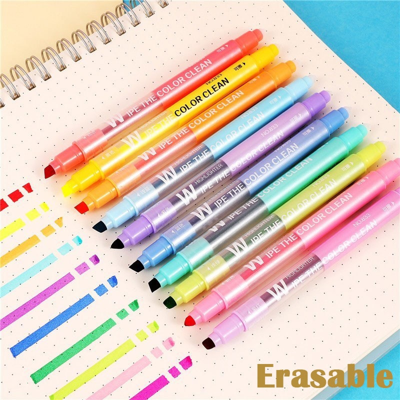 Erasable Highlighters Double Head (Set of 10)