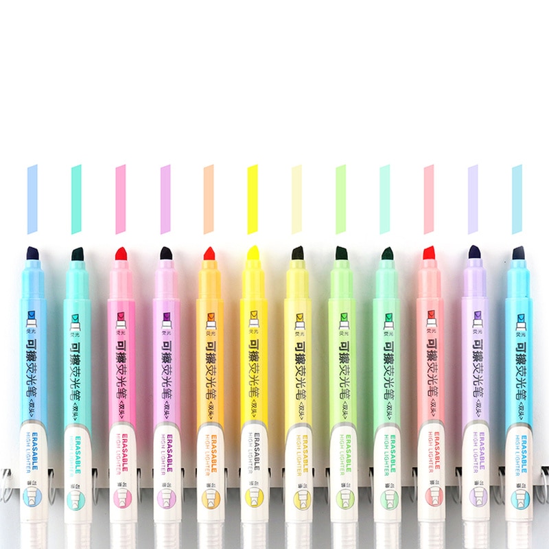 Erasable Highlighters with Dual Tip (6 pcs) Erasable Highlighters with Dual Tip (6 pcs)