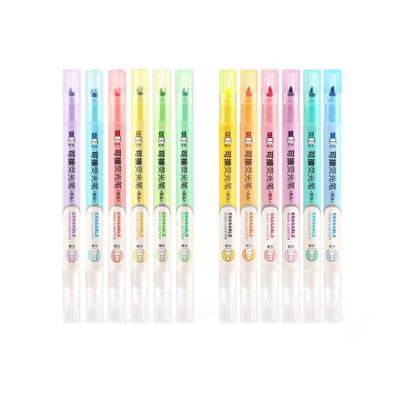 Erasable Highlighters with Dual Tip (6 pcs) Erasable Highlighters with Dual Tip (6 pcs)
