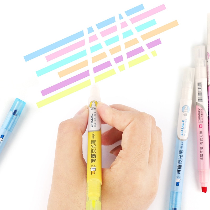Erasable Highlighters with Dual Tip (6 pcs) Erasable Highlighters with Dual Tip (6 pcs)