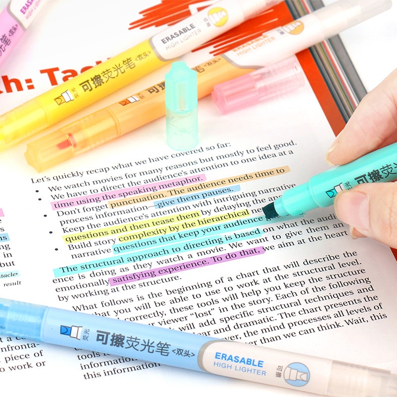 Erasable Highlighters with Dual Tip (6 pcs) Erasable Highlighters with Dual Tip (6 pcs)