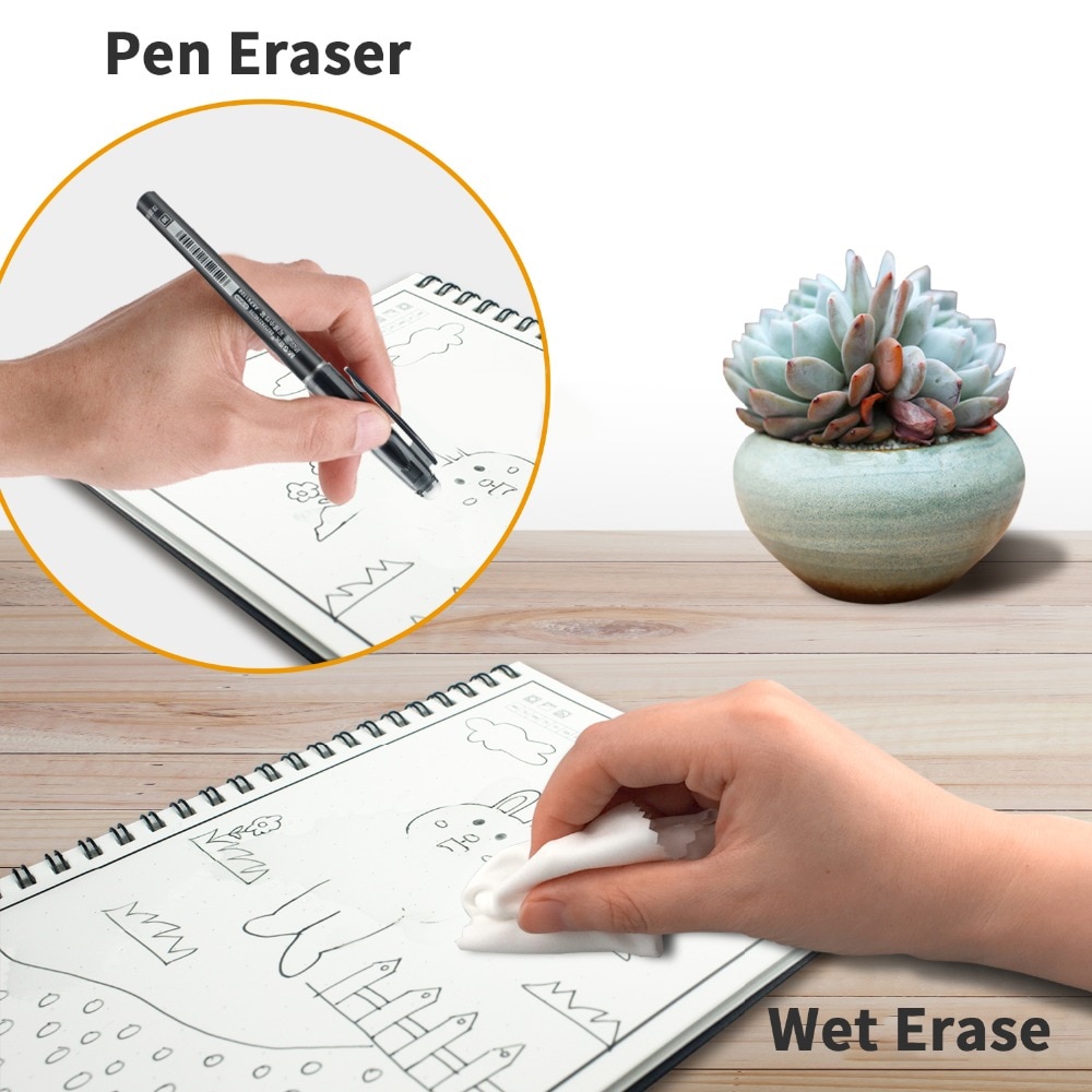 Erasable Notebook Pen Sticker Tab Set Erasable Notebook Pen Sticker Tab Set