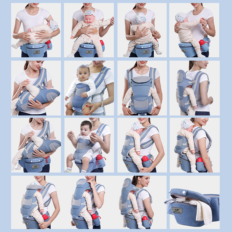 Ergonomic Baby Carrier Backpack Infant Baby Hipseat Carrier Front Facing Ergonomic Kangaroo Baby Wrap Sling Travel