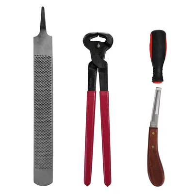 Ergonomic Horse Hoof Trimming Tools (4pcs)