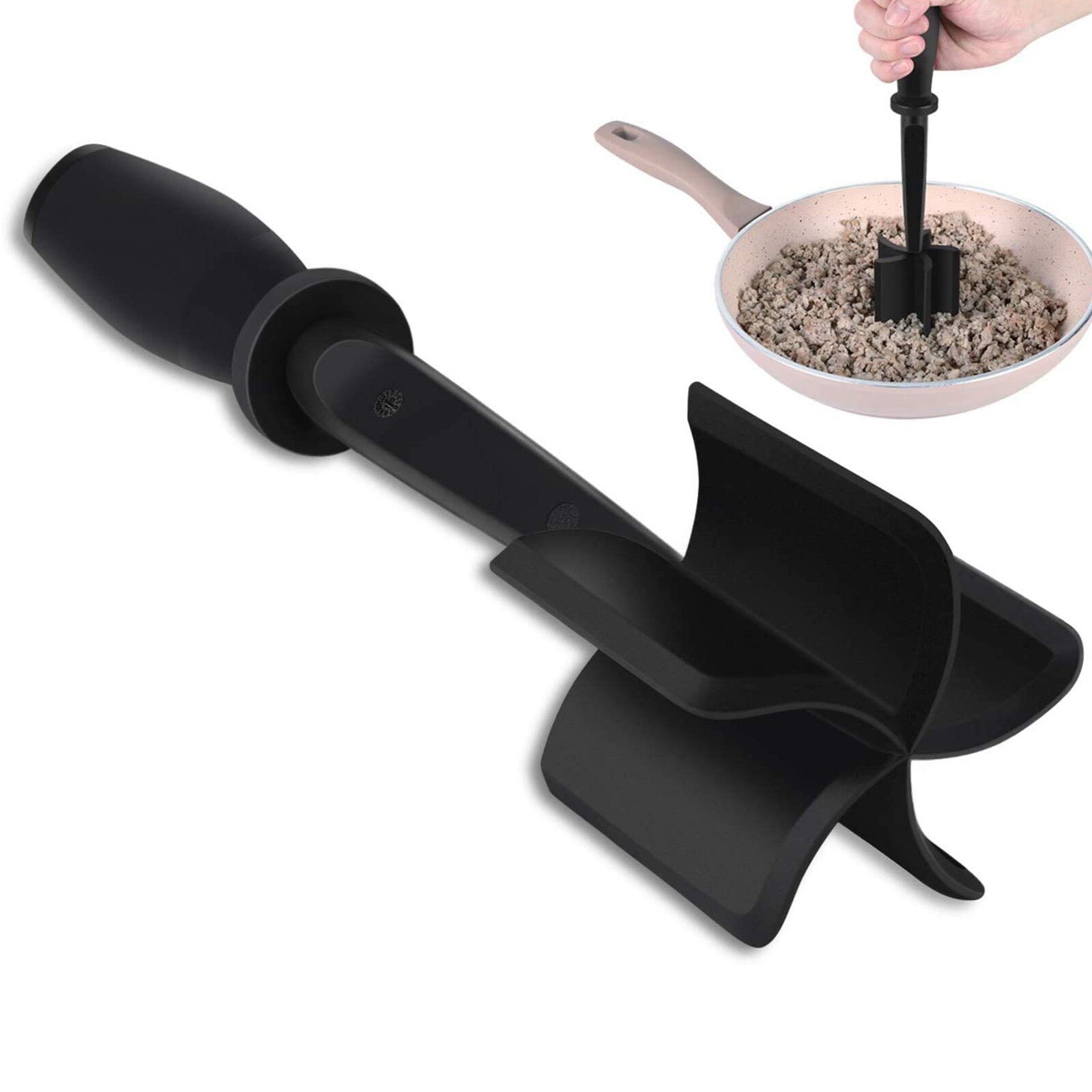 Ergonomic Plastic Hamburger Masher