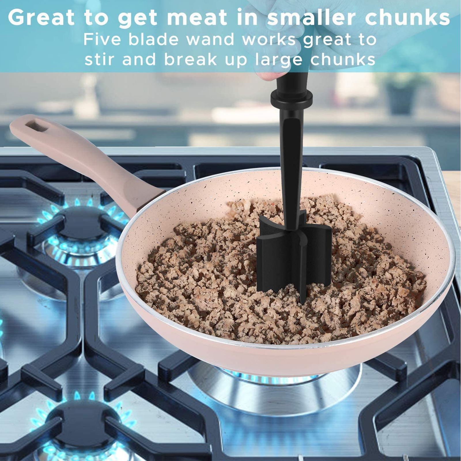 Ergonomic Plastic Hamburger Masher