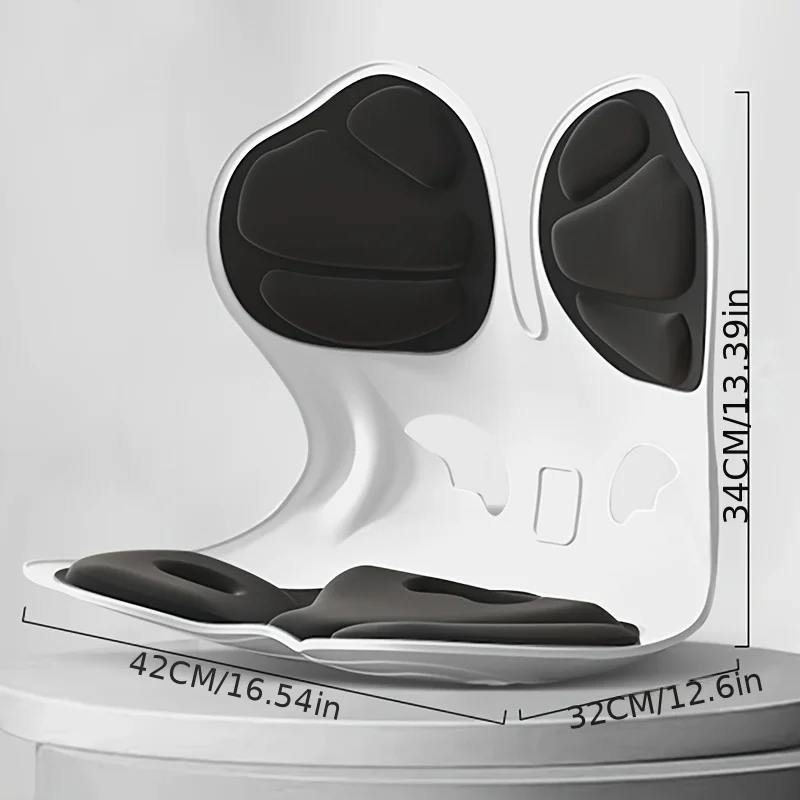 Ergonomic Posture Correction Seat Cushion with Lumbar Support and Adjustable Lumbar Cushion ,enhancing Seat Comfort