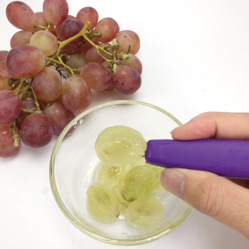 Ergonomic Stainless Grape Peeler