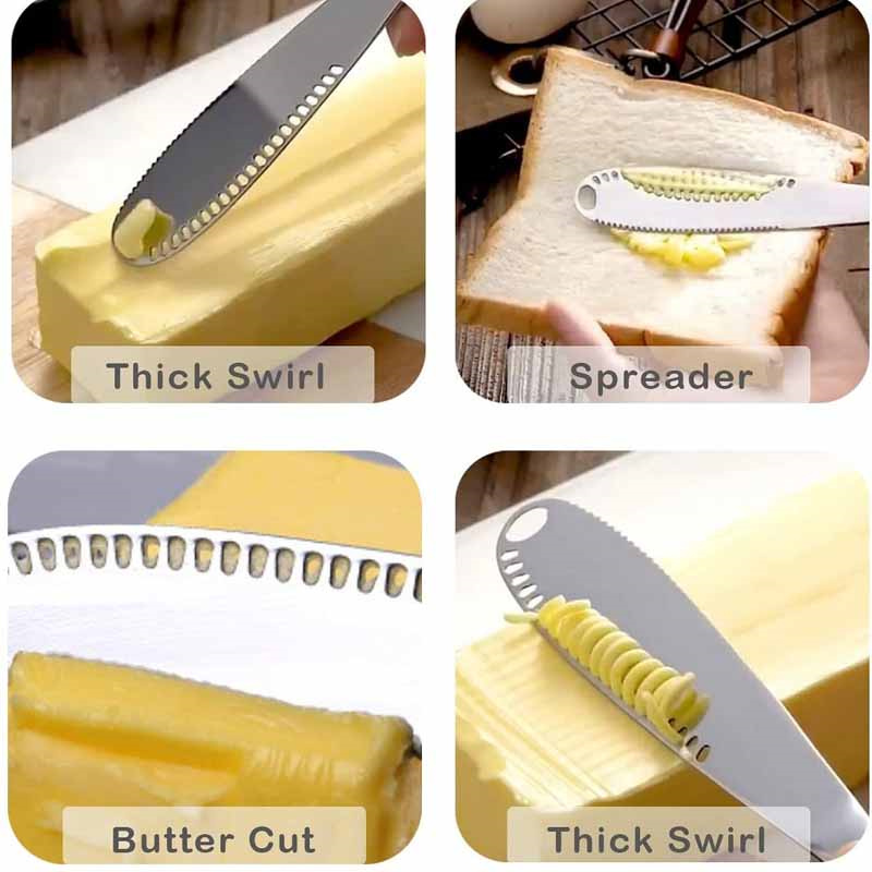 Ergonomic Stainless Steel Butter Spreader