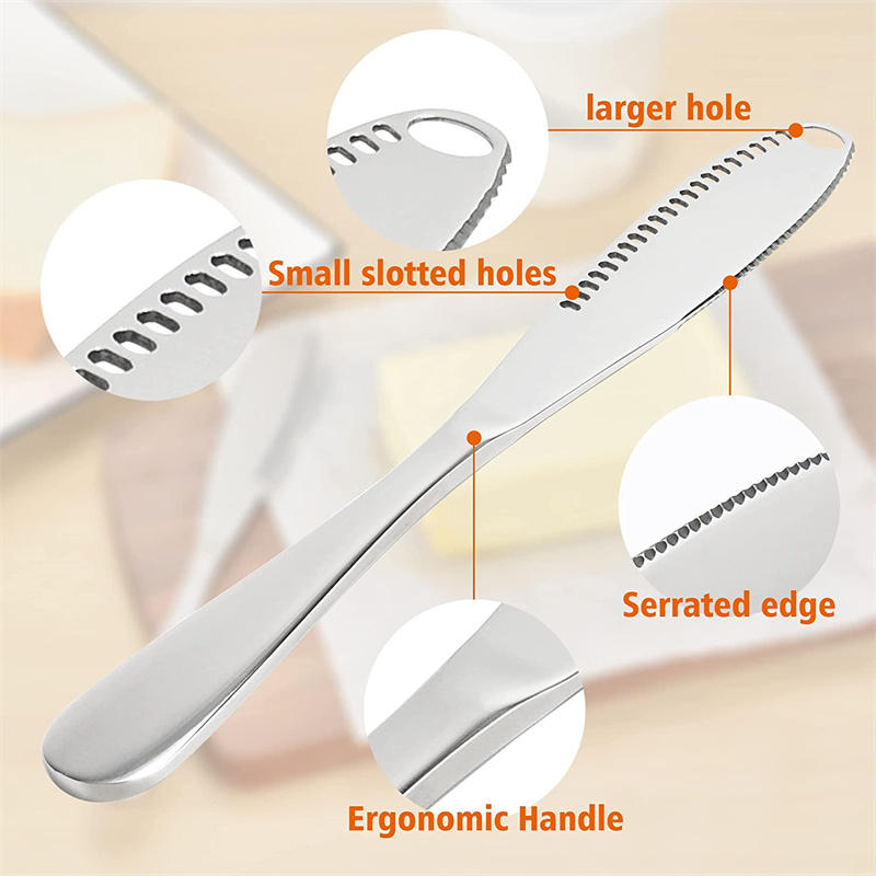 Ergonomic Stainless Steel Butter Spreader