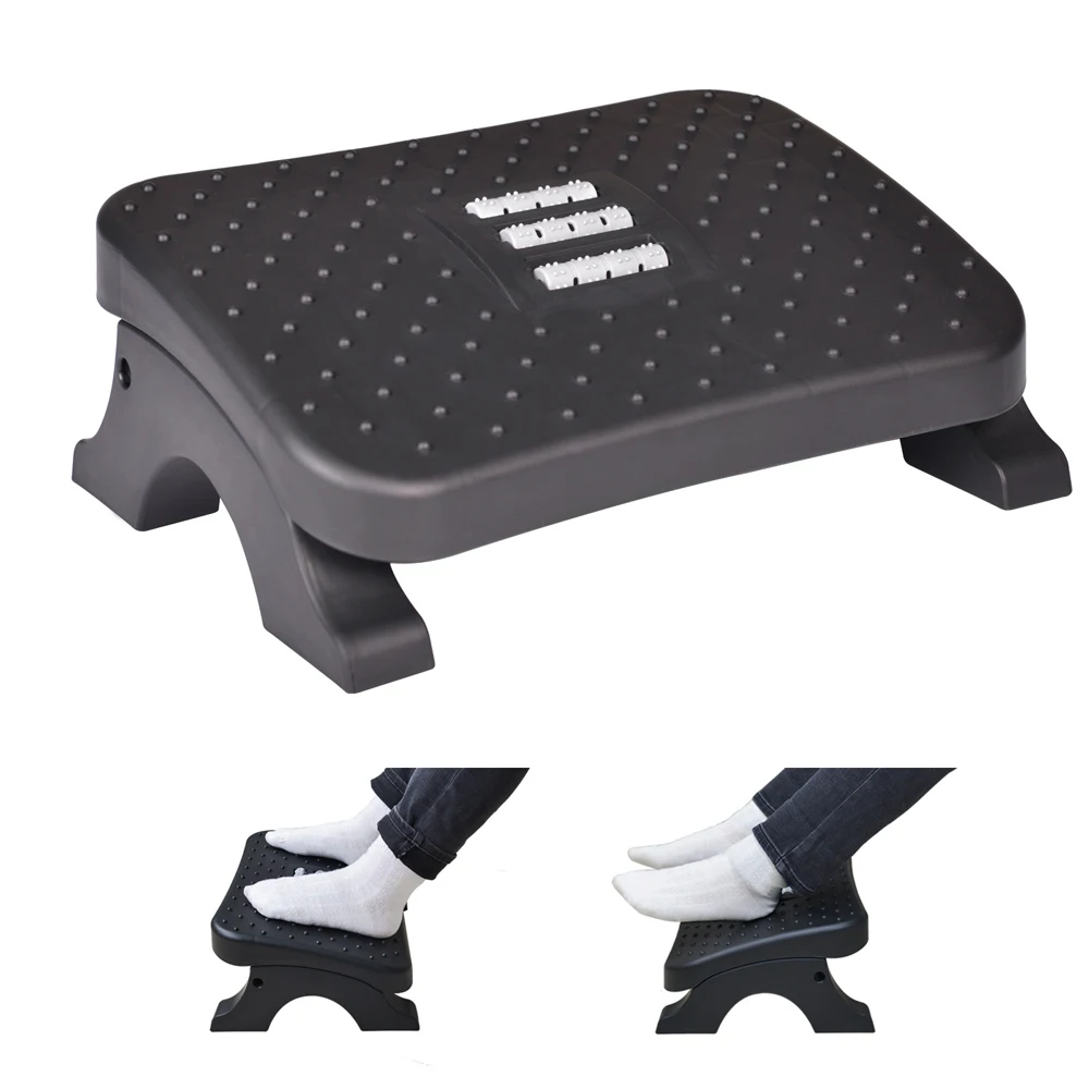 Ergonomic Under Desk Footrest Massage Rollers Leg Rest Pain Relief Non-slip Foot Stool Home Office Work Study Posture Ergonomic Under Desk Footrest Massage Rollers Leg Rest Pain Relief Non-slip Foot Stool Home Office Work Study Posture