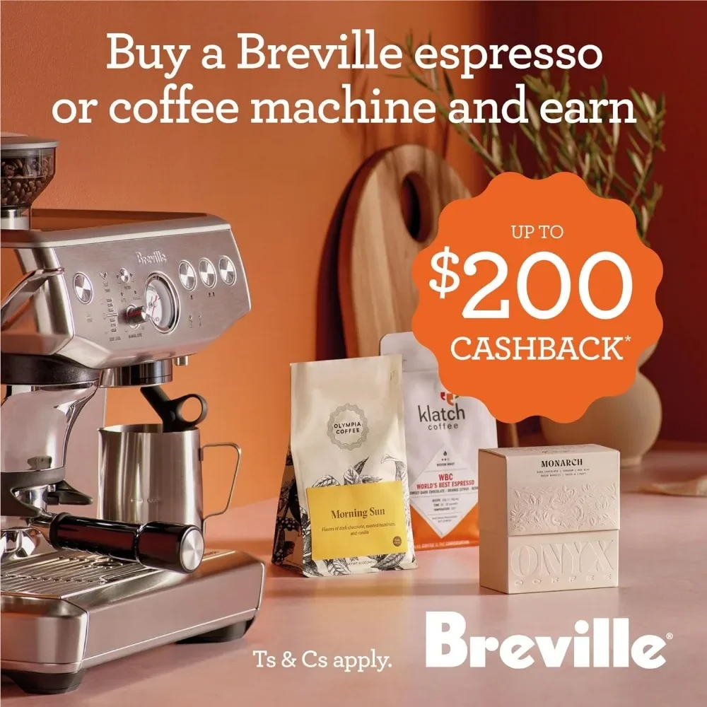 Espresso Machine with Frothing Wand Steamer 64 Fluid Ounces Brushed Stainless Steel