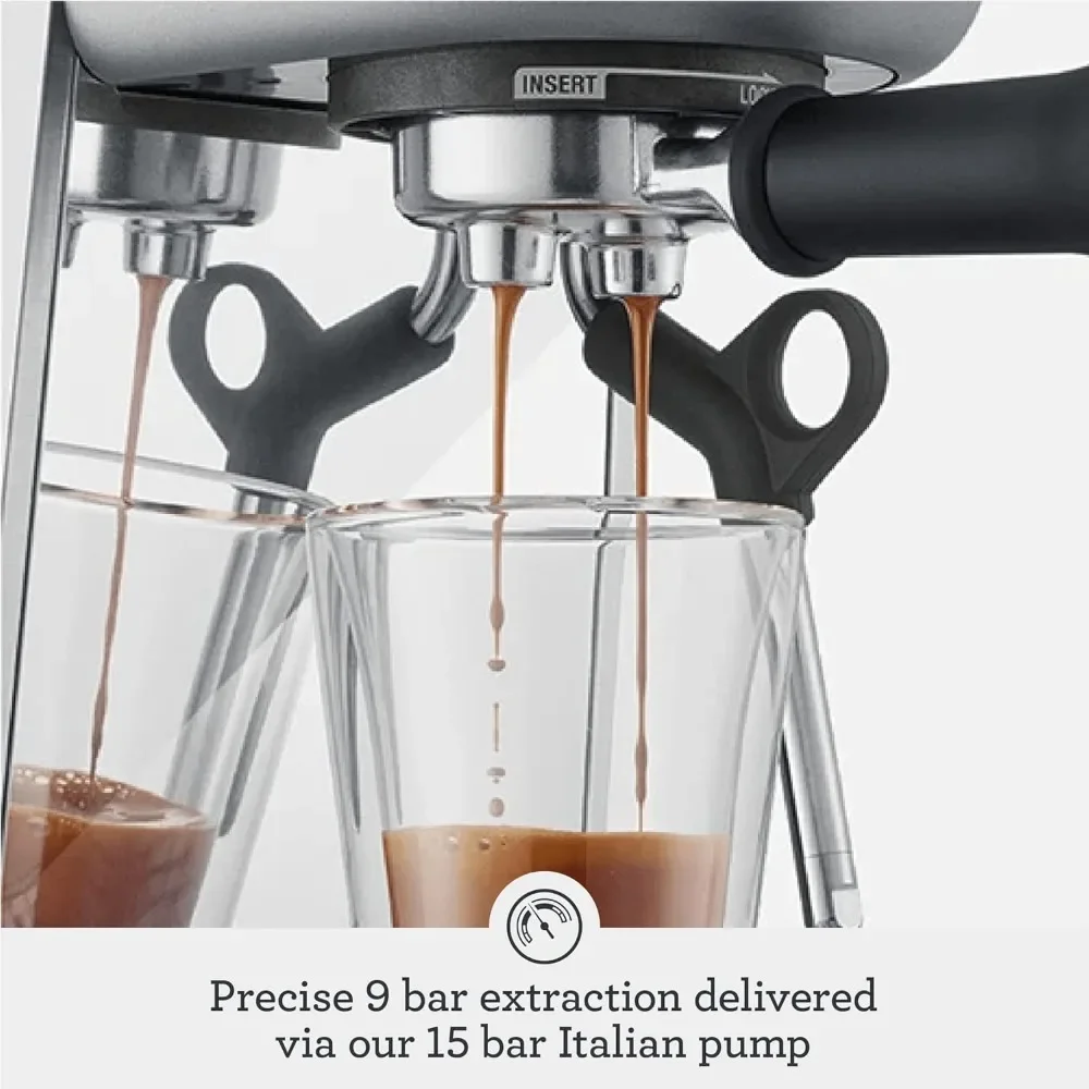 Espresso Machine with Frothing Wand Steamer 64 Fluid Ounces Brushed Stainless Steel