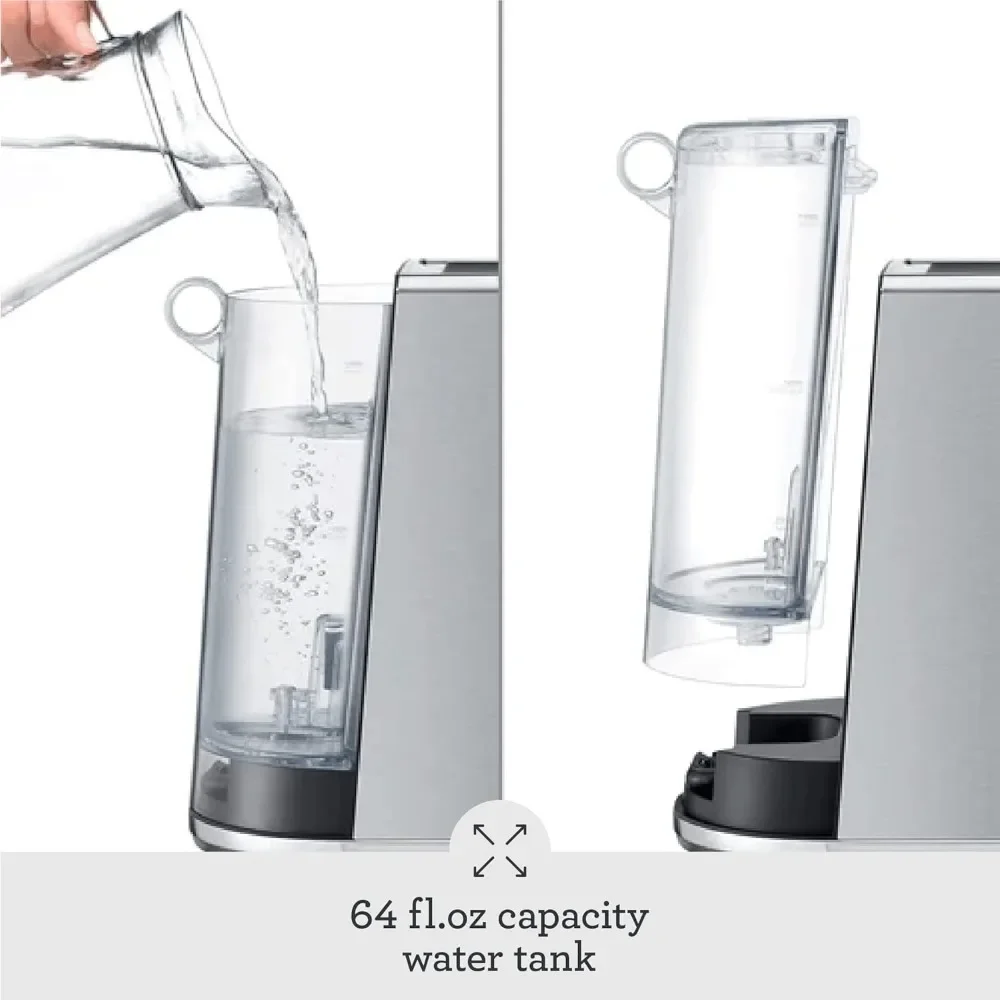 Espresso Machine with Frothing Wand Steamer 64 Fluid Ounces Brushed Stainless Steel