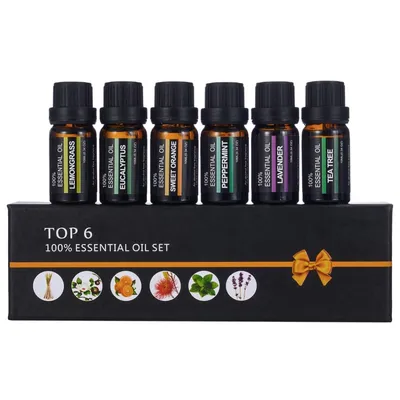 Essential Oil Aromatherapy Massage Set (6 pieces)
