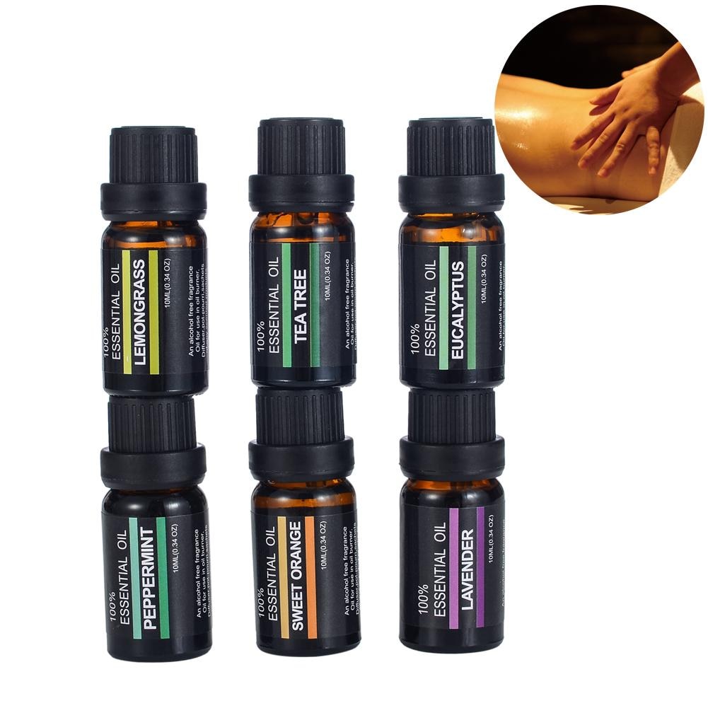 Essential Oil Aromatherapy Massage Set (6 pieces)