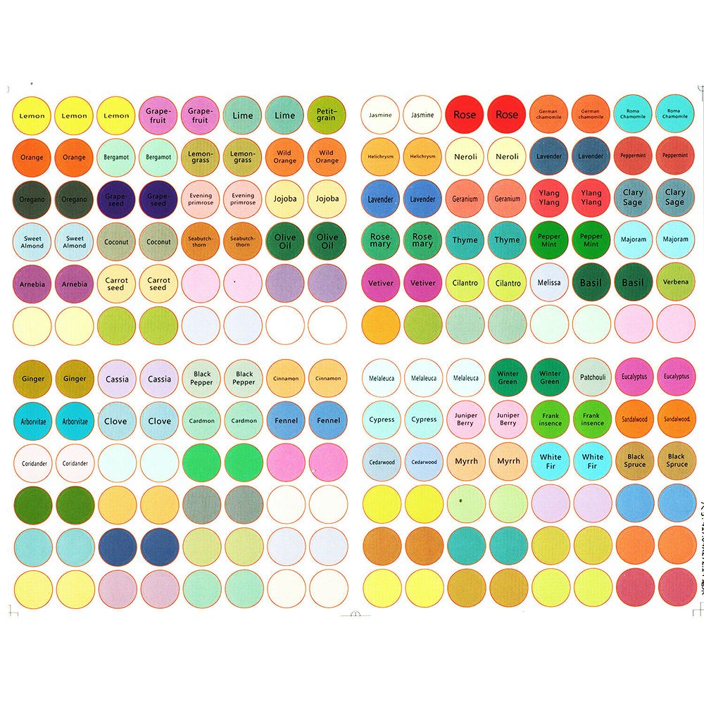 Essential Oil Bottle Labels (192 pcs)