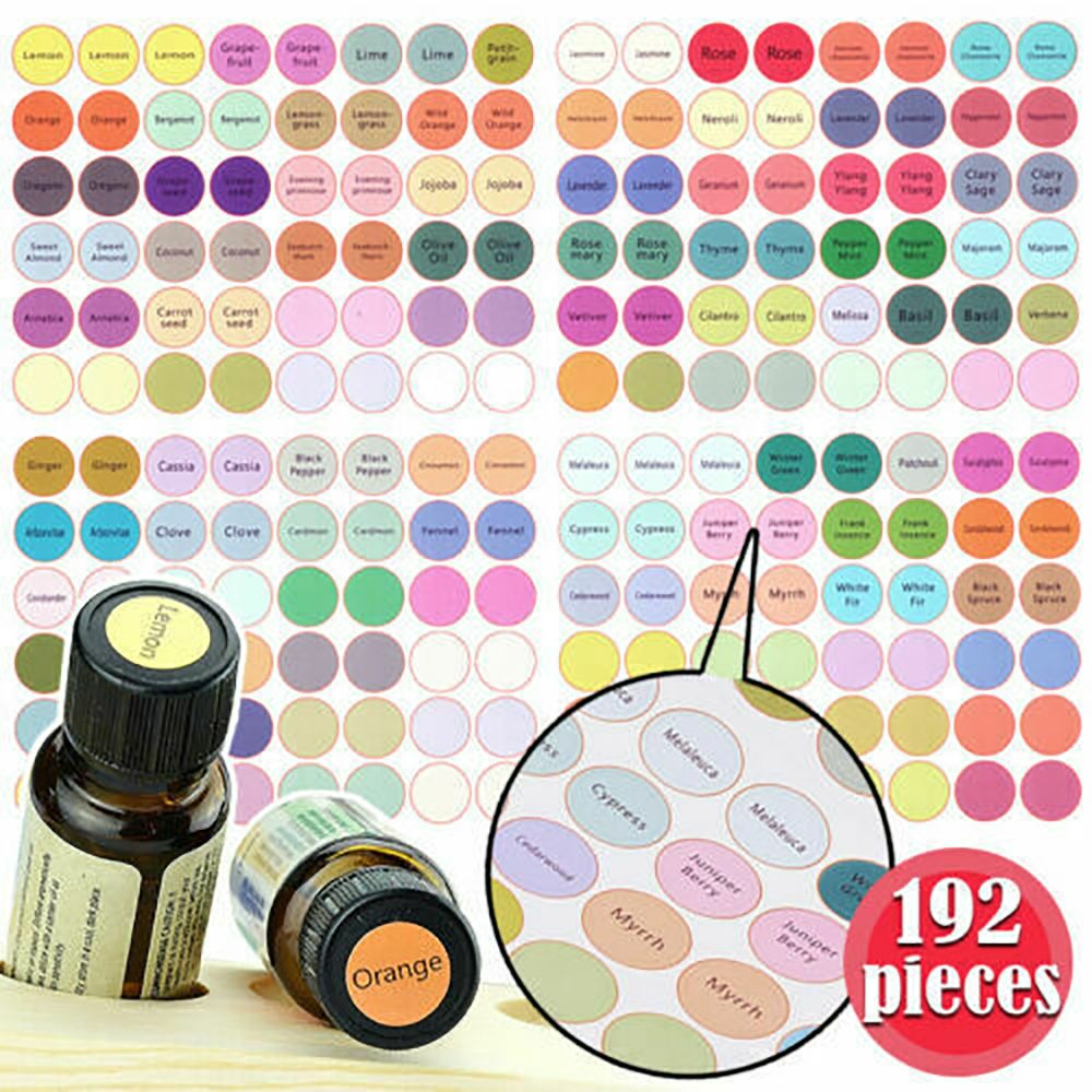 Essential Oil Bottle Labels (192 pcs)