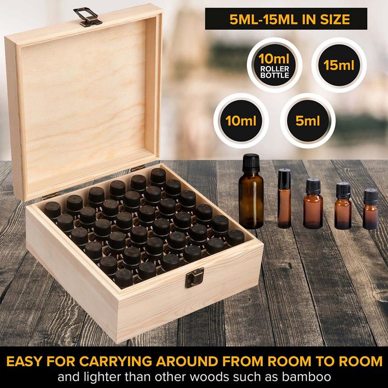 Essential Oil Box 36 Slot Holder Essential Oil Box 36 Slot Holder